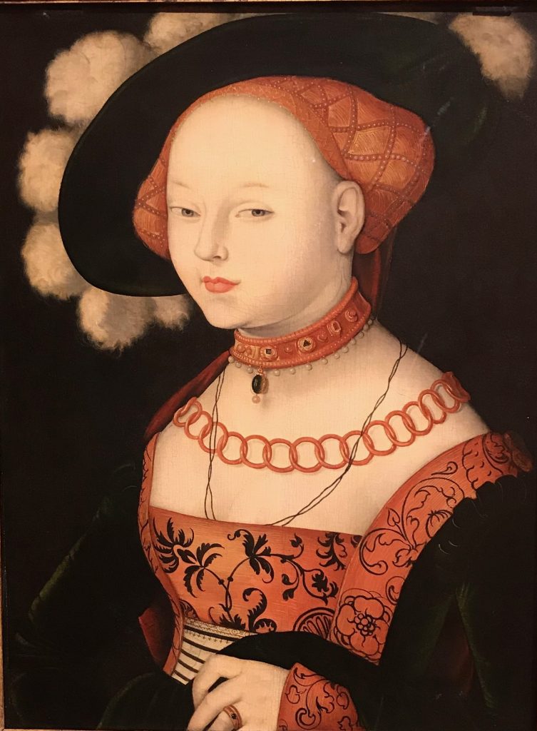 Hans Baldung Grien Retrato de una dama 1530 Museo Thyssen-Bornemisza en Madrid