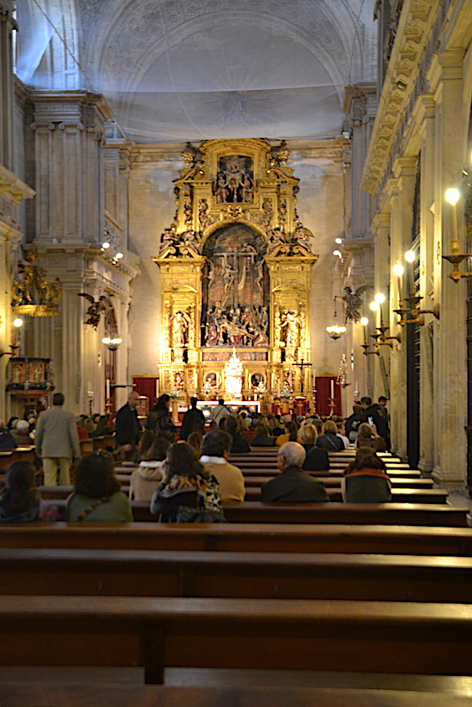 Vista del Retablo en la Catedral de Sevilla